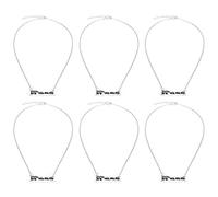 Juqrelith Collier Pendentif Ours En Alliage De Zinc, Design Lettre MaMa, Léger Et Durable - Cadeau Parfait Pour Fête Et Usage Quotidien (A2010-3)