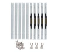 Juqrelith Connecteur Fibre Optique Rapide à Froid 5 Pièces, Insertion Faible 0,2dB, Compatible Câble Papillon 2.0x3.0mm - Installation Rapide, Fiabilité Longue Durée, Adapté FTTH et