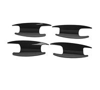 Juqrelith Couvre Bol de Porte 4 Pièces Style Fibre de Carbone, ABS Léger, Auto - Adhésif, Compatible W213 W205 X253 2017-2019 - Protection Contre Rayures, Design Élégant, Installation Fa