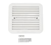 Juqrelith Grille d'Aération Latérale RV, Imperméable, 205 x 185 mm, Résistante aux UV, pour Camping - Car et Yacht - Ventilation Efficace, Protection Contre les Graviers, Installation Faci