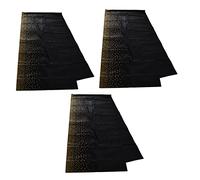 Juqrelith Nappe Plastique Imperméable, Lot de 3, Jetable, Portable, Design Élégant - Protection Efficace, Facile à Nettoyer, pour Fêtes et Occasions Spéciales (Noire)