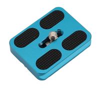 Juqrelith Plaque de Libération Rapide pour Appareil Photo, Filetage 1/4 Pouce, Aluminium Antidérapant avec Tampon en Caoutchouc - Compatible Universel, Installation Facile pour Trépied e