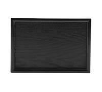 Juqrelith Plateau de Service Rectangulaire en Bois Massif, Noir, Durable, 36 x 27 cm - Surface Lisse, Bords Relevés Anti - Débordement, Polyvalent, Usage Maison et Restaurant (22 * 15)