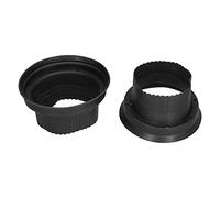Juqrelith Protection en Silicone pour Haut - Parleur Étanche, Lot de 2, Isolation Anti - Vibration, Adaptateur de Montage - Réduction de Résonance, Qualité Sonore Améliorée, Utilisation (Noire)