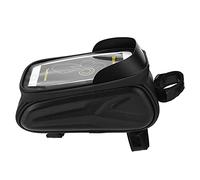 Juqrelith Sacoche de Cadre de Vélo Étanche, 20cm, Écran Tactile TPU, Réflecteur, Grande Capacité - Protection Contre la Pluie, Antidérapant, Sécurité Nocturne (Réfléchissant coloré)