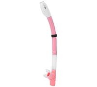 Juqrelith Tuyau de Plongée en Silicone, 50cm, Rose, Tube de Respiration Souple et Rétractable - Fermeture Rapide, Ajustable et Confortable pour Plongée et Natation (Rose)