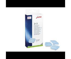 JURA 61848 - Kit de 9 Comprimés Nettoyants pour Machines à Café - Certification TÜV - Pictogramme GHS07 - Avertissement - Dangers H302, H412, P102, P301+P312, P501