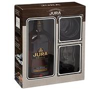Jura Islay 10 Ans Origin Single Malt Scotch Whisky avec 2 Verres 700 ml