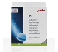Jura Lot de 25 tablettes de nettoyage 3 en 1 3 phases pour nettoyer, entretenir et protéger