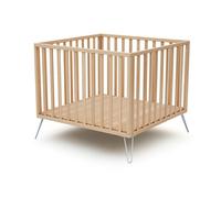 JURABABY - Parc bébé ONLY en bois Hêtre et Acier - 100x100