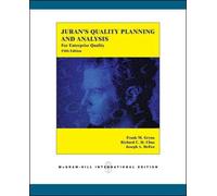 Juran's Quality Planning and Analysis for Enterprise Quality