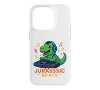 Jurassic Beats T-Rex DJ - Mixeur de Musique Dinosaure Rugissant Coque pour iPhone 14 Pro
