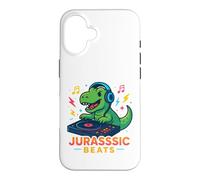 Jurassic Beats T-Rex DJ - Mixeur de Musique Dinosaure Rugissant Coque pour iPhone 16