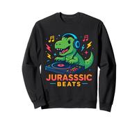Jurassic Beats T-Rex DJ - Mixeur de Musique Dinosaure Rugissant Sweatshirt