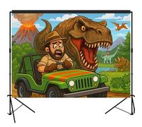 Jurassic Dinosaure Toile de fond pour studio photo 2,1 x 1,5 m