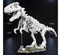 Jurassic - Ensemble de blocs de construction - Squelette de dinosaure - Jouet de construction créatif T-Rex Luminous pour adultes - Brille dans le noir - Cadeau de Noël, d'Halloween et de Nouvel An