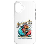 Jurassic Joy Baby Dinosaur Big Heart Cute Dino Art Coque pour iPhone 16