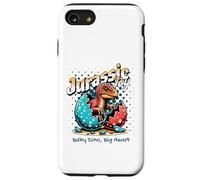 Jurassic Joy Baby Dinosaur Big Heart Cute Dino Art Coque pour iPhone SE (2020) / 7/8