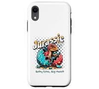 Jurassic Joy Baby Dinosaur Big Heart Cute Dino Art Coque pour iPhone XR
