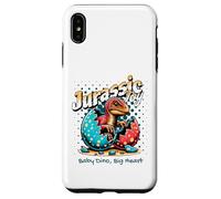 Jurassic Joy Baby Dinosaur Big Heart Cute Dino Art Coque pour iPhone XS Max