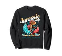 Jurassic Joy Baby Dinosaur Big Heart Cute Dino Art Sweatshirt