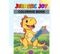 Jurassic Joy: Dino Coloring Book: A delightful dinosaur adventure with 50 fun black-and-white illustrations for young artists to color and enjoy!