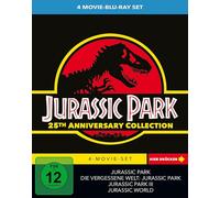 Jurassic Park 1-3 + Jurassic World - 4 Movie limited Collector's Edition BR NEUF