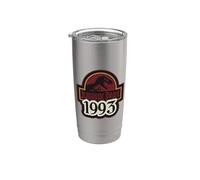 Jurassic Park 1993 Bold Logo Gobelet isotherme en acier inoxydable double paroi