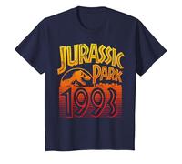 Jurassic Park 1993 Retro Poster T-Shirt, Enfant, Bleu Marine, 6 Ans