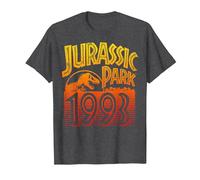 Jurassic Park 1993 Retro Poster T-Shirt, Homme, Chiné Foncé, M