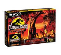 Jurassic Park 30th Anniversary: Adult Colouring Pad and Puzzle (Universal: 1000 Pieces) (Jurassic World)