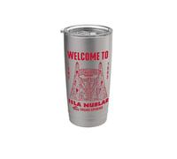 Jurassic Park 30th Anniversary Welcome to Isla Nublar Retro Gobelet isotherme en acier inoxydable double paroi