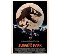 Jurassic Park Affiche de film vintage (1993) Décoration murale en métal 20,3 x 30,5 cm