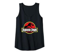 Jurassic Park Classic T-Rex Skeleton Logo Vintage Débardeur, Femme, Noir, S