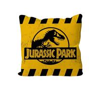 Jurassic Park Coussin Caution Jaune Logo 40 X 40 Cm Sd Toys