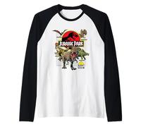 Jurassic Park Dinosaur Breach Manche Raglan
