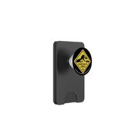 Jurassic Park Dinosaur Crossing Yellow Sign PopSockets PopWallet pour MagSafe