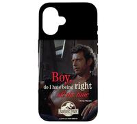 Jurassic Park Dr. Ian Malcolm Right All The Time Coque pour iPhone 16