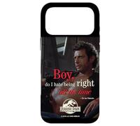 Jurassic Park Dr. Ian Malcolm Right All The Time Coque pour iPhone 17 Pro Max