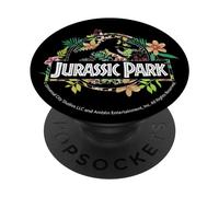 Jurassic Park Floral Tropical Fossil Logo PopSockets PopGrip Interchangeable