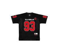 Cotton Division T-shirt Jurassic Park imprimé Col ras du cou manches courtes Coton doux Noir Small