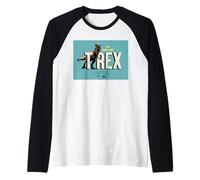 Jurassic Park Life Finds A Way T-Rex Manche Raglan