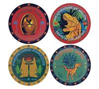 Jurassic Park Lot de 4 sous-verres imprimés