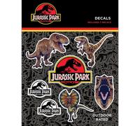 Jurassic Park Lot de 7 autocollants en vinyle impermables avec logos et dinosaures pour voiture, camion, bouteille d'eau, ordinateur portable, s