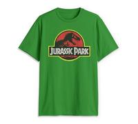 Jurassic Park Men's Classic Movie Logo T-Shirt, Vert Kelly, Taille L Homme