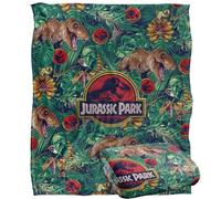 JURASSIC PARK - Plaid Tropical T-Rex Ultra Doux au Toucher 152 x 127 cm
