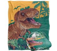 JURASSIC PARK - Plaid Ultra Doux Jungle Attack Silky Touch 152 x 127 cm