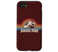 Jurassic Park Pop Stripe Rex Silhouette Classic Logo Coque pour iPhone SE (2020) / 7 / 8
