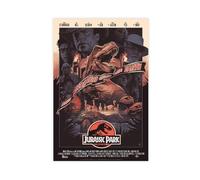 Jurassic Park - Poster sur toile - Décoration murale classique - Motif dinosaure - Pour chambre à coucher, bureau, chambre - Cadeau - 50 x 75 cm