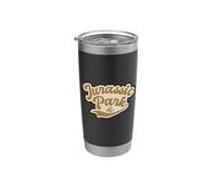 Jurassic Park Script Logo Gobelet isotherme en acier inoxydable double paroi